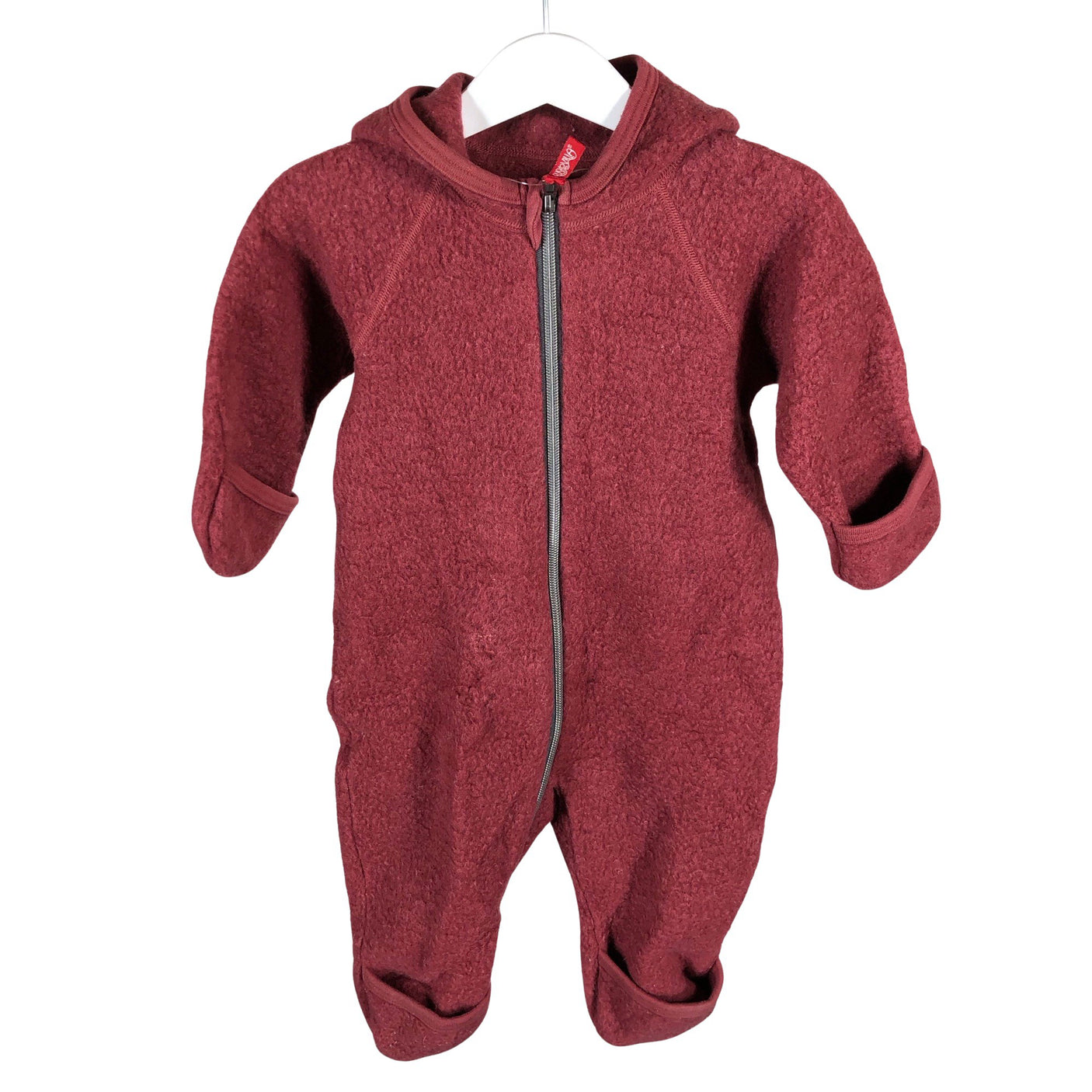 Unisex Ruskovilla - Wool overall, size 74 - 80 - Wine red (1)