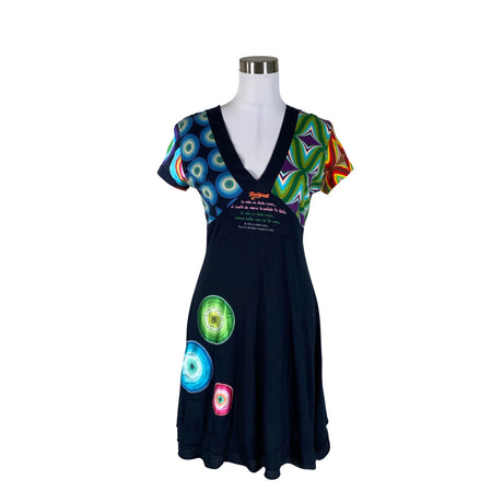 Unisex Desigual - Tricot dress, size 40 - Blue ()