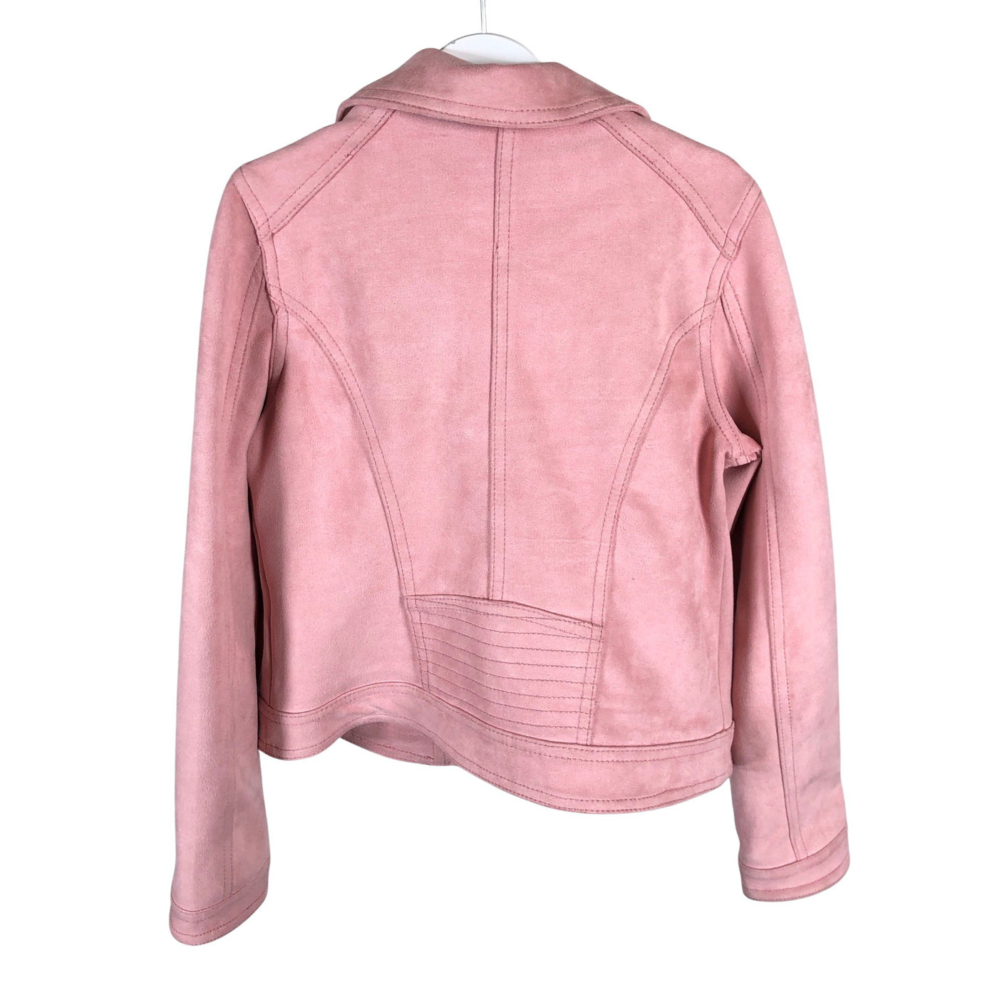 Unisex Lindex - Leather jacket, size 140 - 146 - Light pink (2)