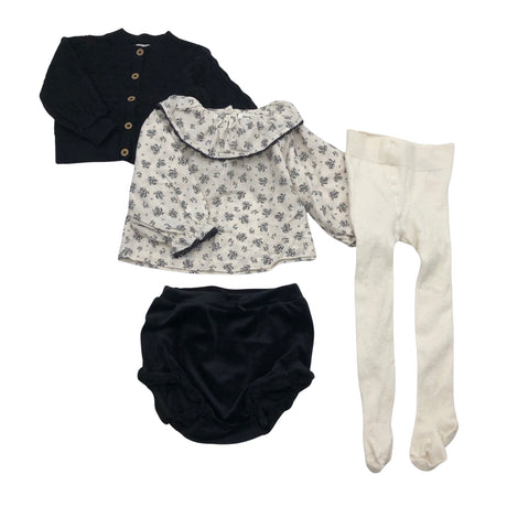 Unisex Newbie - Cardigan, size 68 - 74 - Black ()