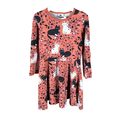Unisex PaaPii - Tricot dress, size 122 - 128 - Orange ()