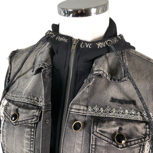 Unisex Desigual - Denim jacket, size 44 - Gray (3)
