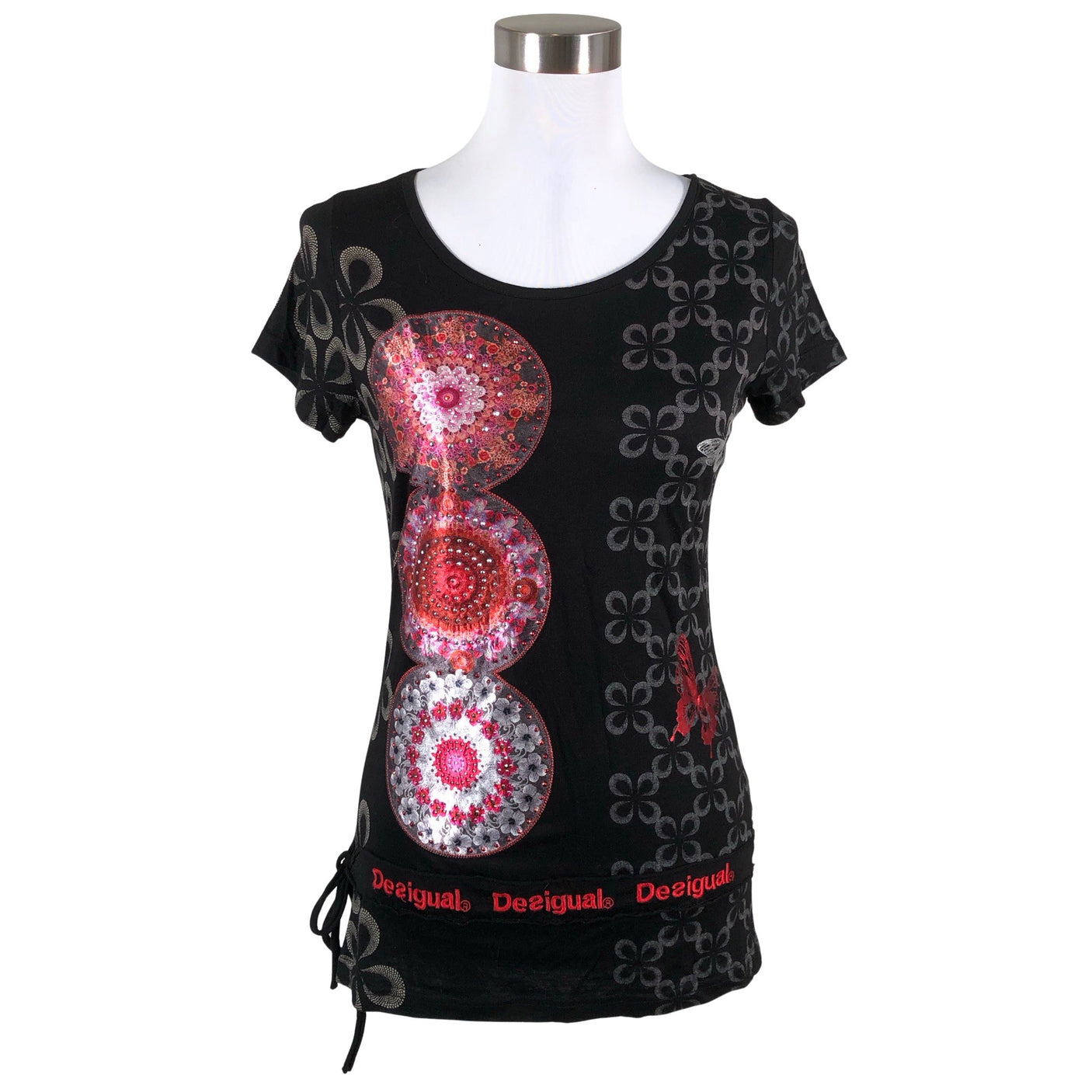Unisex Desigual - T-shirt, size 38 - Black (1)