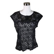 Unisex Cream - Short-sleeved blouse, size 40 - Blue ()