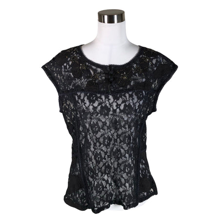 Unisex Cream - Short-sleeved blouse, size 40 - Blue ()