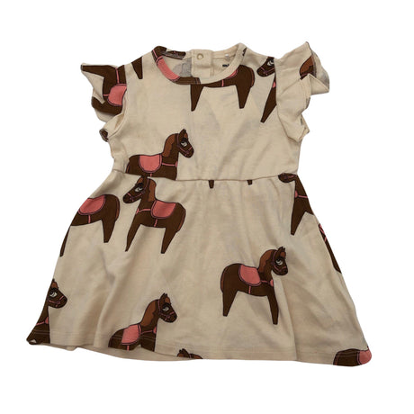 Unisex Mini Rodini - Tricot dress, size 68 - 74 - Beige ()
