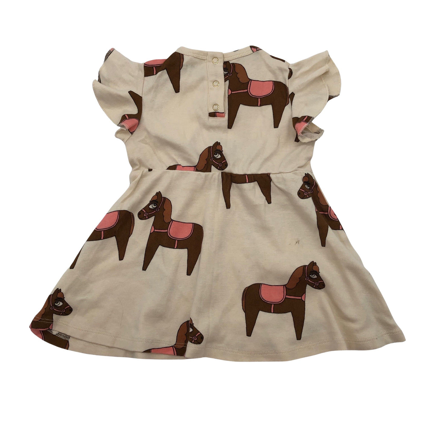 Unisex Mini Rodini - Tricot dress, size 68 - 74 - Beige (2)