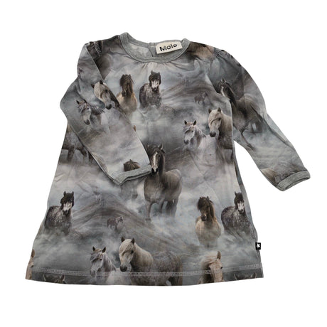 Unisex Molo Kids - Tricot dress, size 74 - 80 - Gray ()
