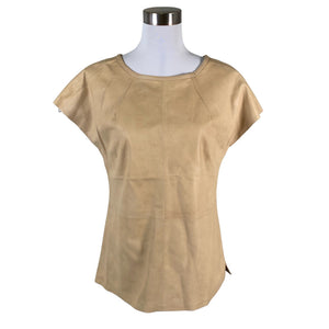 Unisex Depeche - Short-sleeved blouse, size 36 - Beige (1)