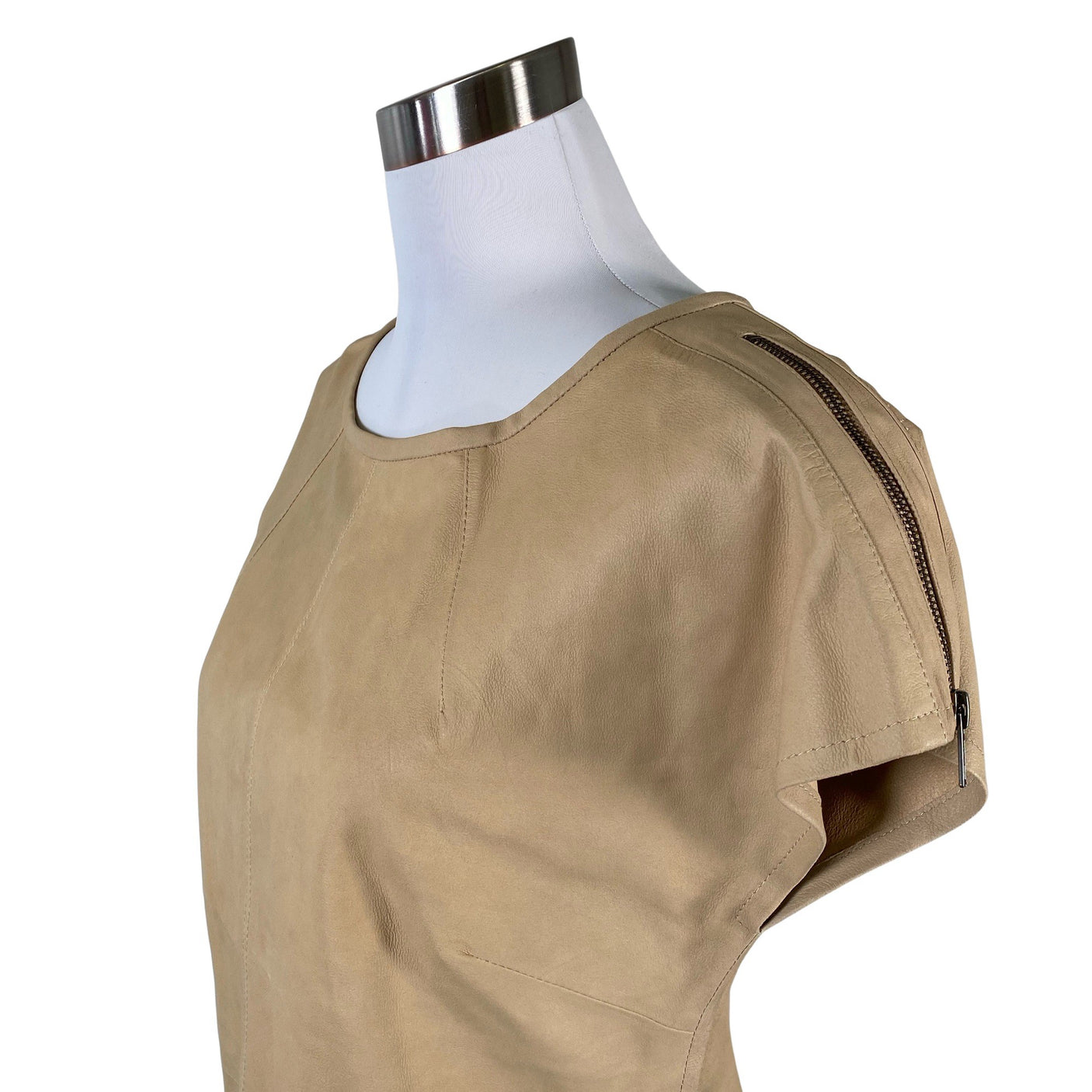 Unisex Depeche - Short-sleeved blouse, size 36 - Beige (2)
