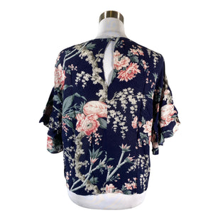 Unisex Warehouse - Short-sleeved blouse, size 38 - Blue (2)