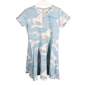 Unisex Walkiddy - Tricot dress, size 116 - 122 - Light blue (1)