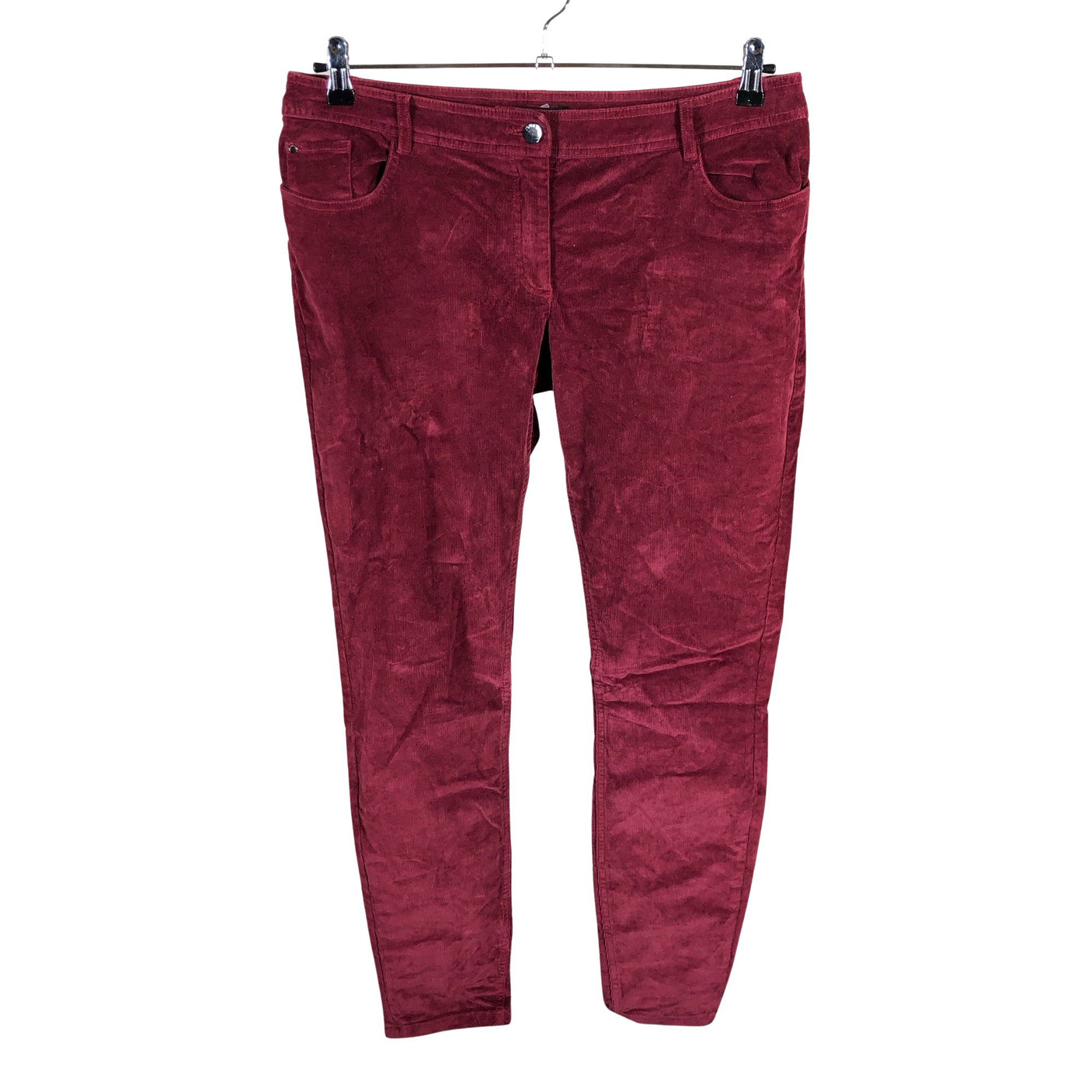 Unisex Your Face - Velvet pants, size 42 - Wine red (1)