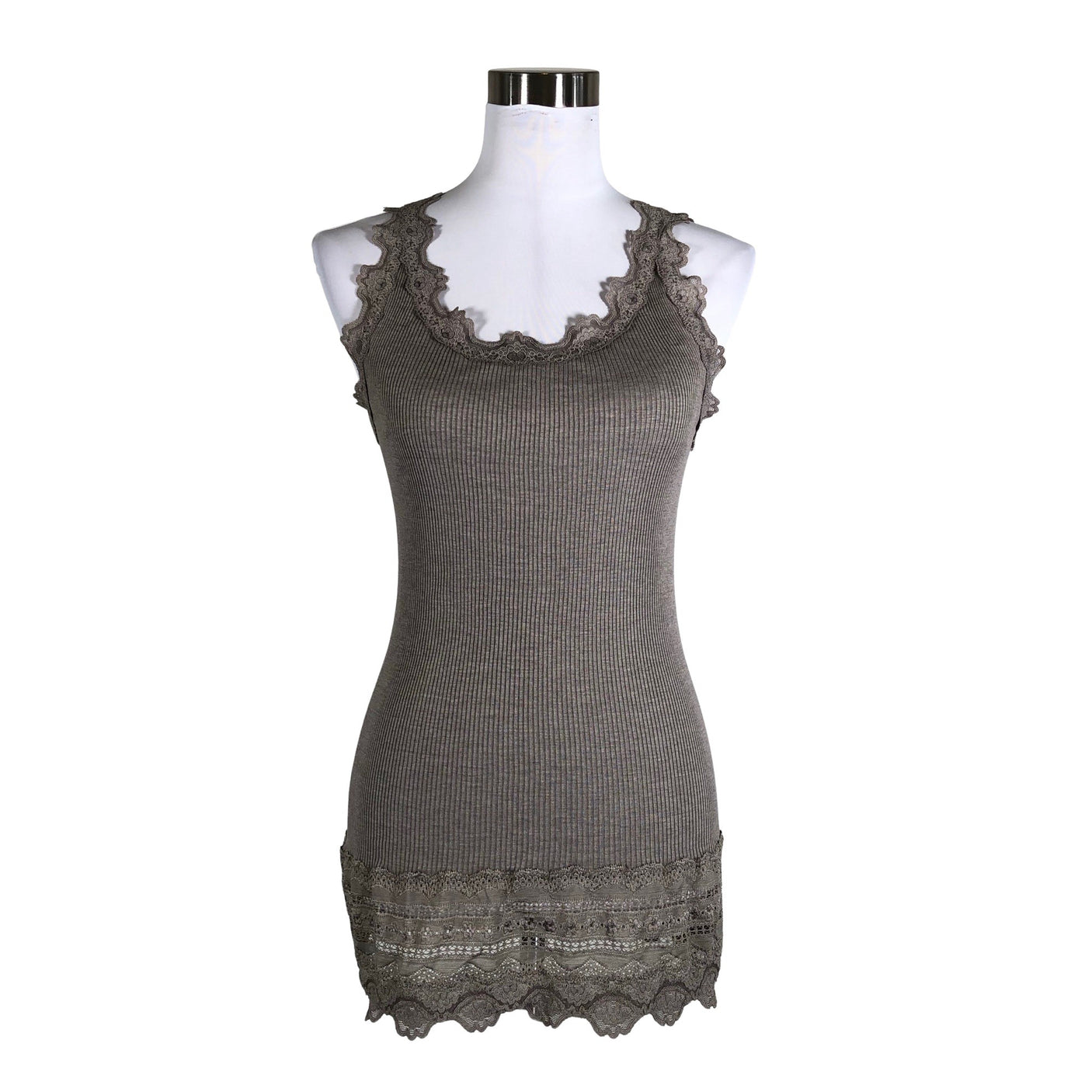 Unisex Rosemunde - Tricot tank top, size 40 - Gray (1)