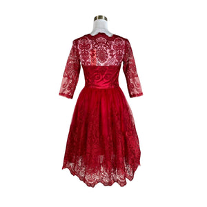 Unisex Chi Chi London - Party dress, size 36 - Red (2)