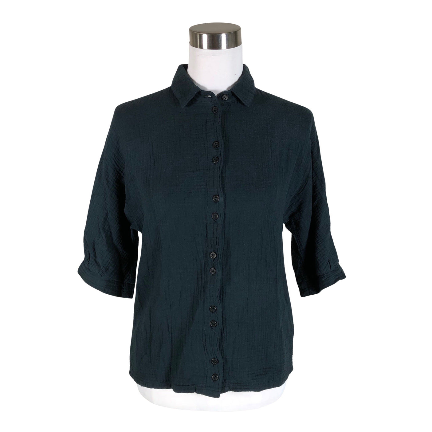 Unisex Twothirds - Short-sleeved blouse, size 34 - Blue (1)