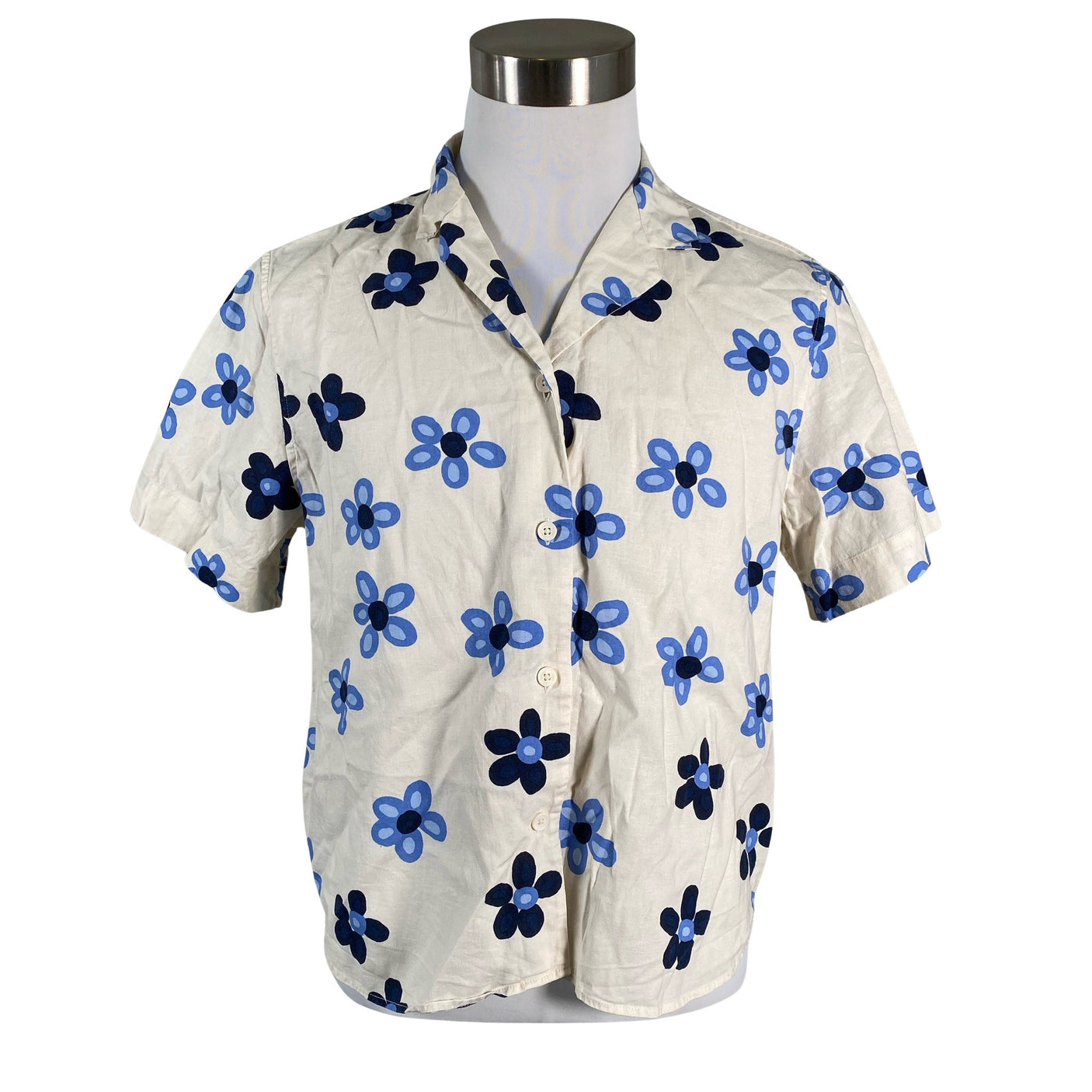 Unisex Uniqlo - Collared shirt, size M - Blue (1)