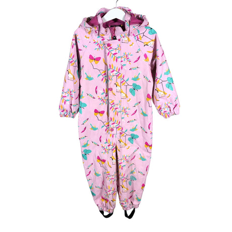 Unisex Jonathan - Rain overall, size 92 - 98 - Light pink ()