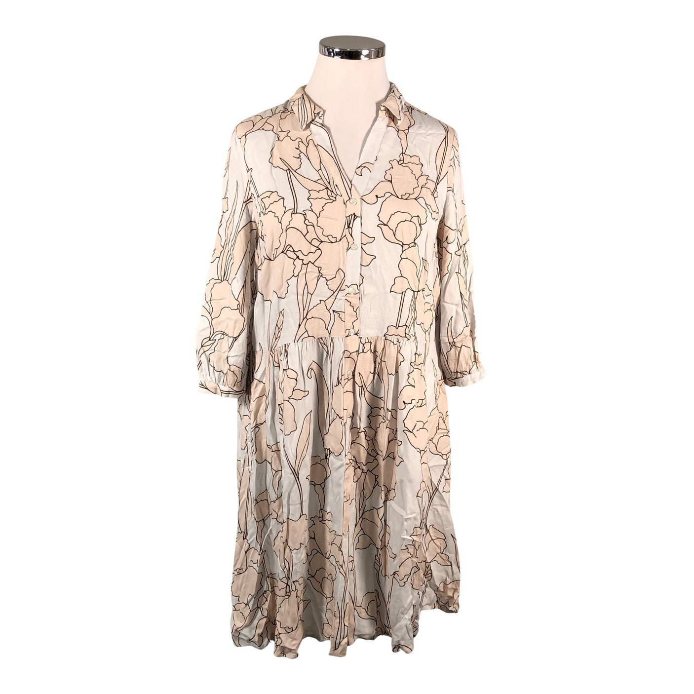 Unisex Comma - Schiffon dress, size 42 - Light blue (1)