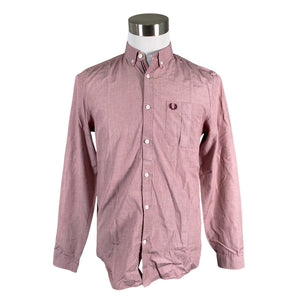 Unisex Fred Perry - Collared shirt, size M - Wine red (1)