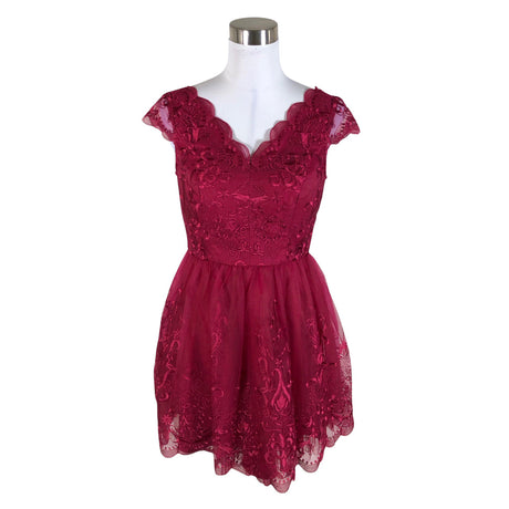 Unisex Chi Chi London - Party dress, size 38 - Wine red ()