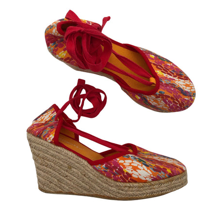 Unisex Marimekko - Wedge heel shoes, size 38 - Orange ()