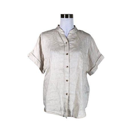 Unisex Lene Sand - Short-sleeved blouse, size 36 - Beige ()