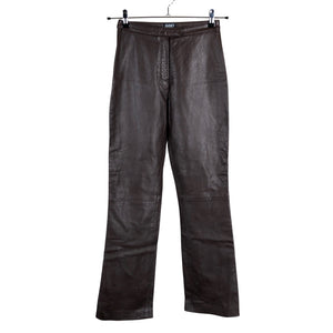 Unisex Saki - Leather pants, size 34 - Brown (1)
