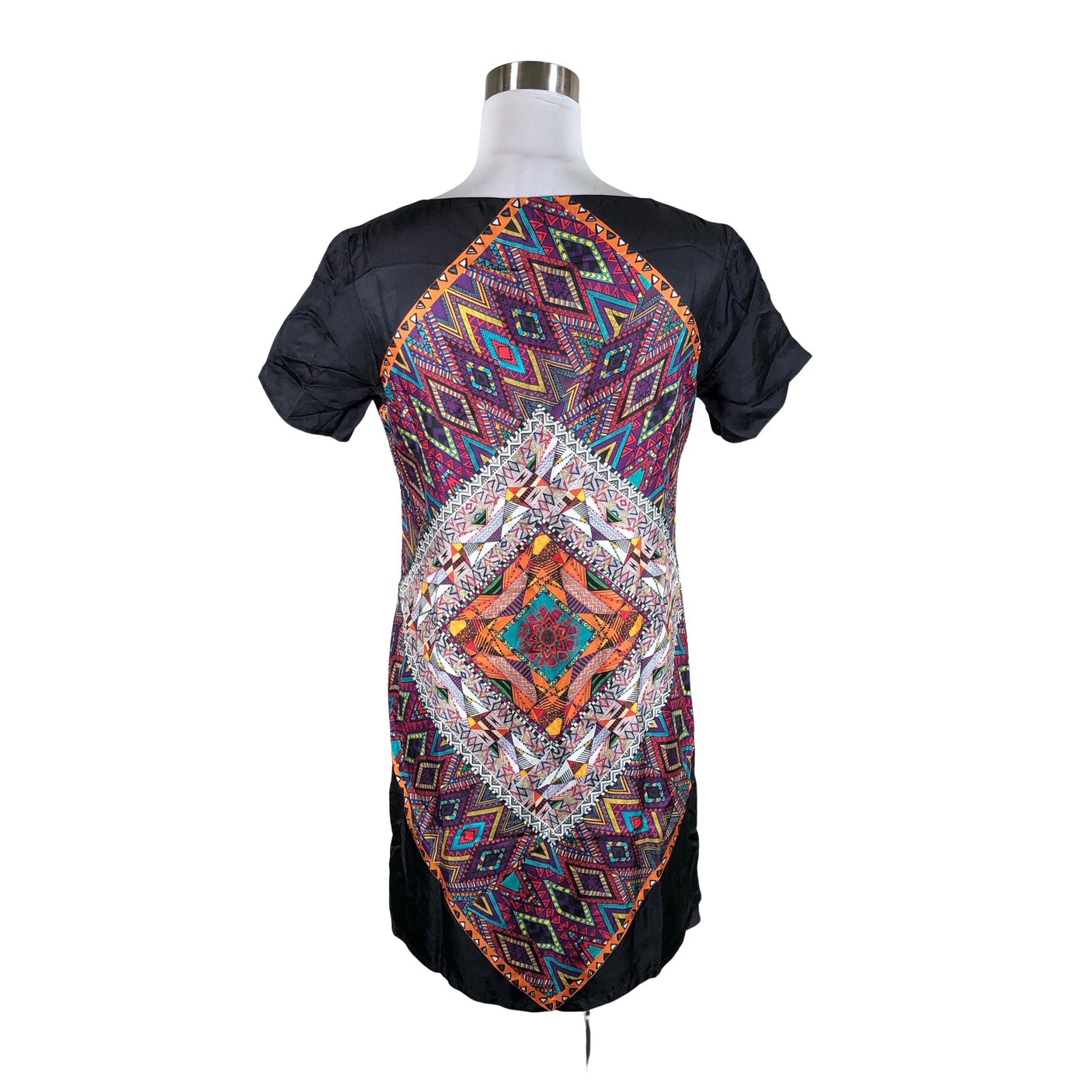 Unisex Derhy - Schiffon dress, size 38 - Black (2)