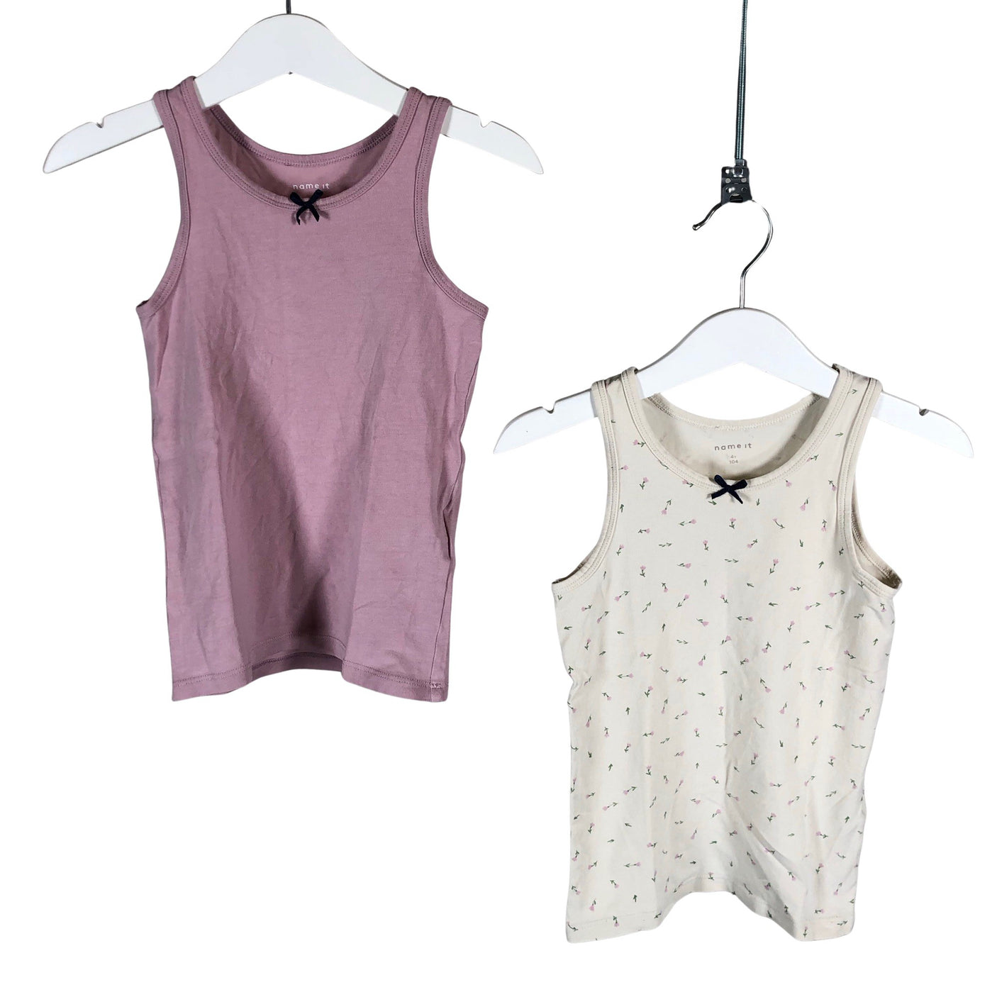 Unisex Name It - Tricot tank top, size 98 - 104 - Light pink (1)