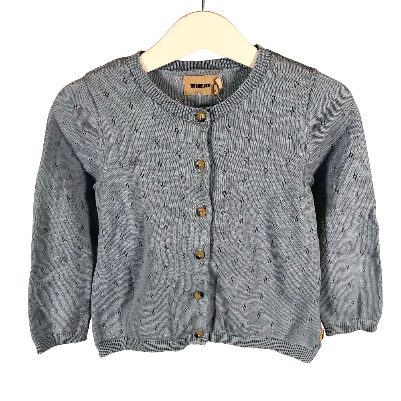 Unisex Wheat - Cardigan, size 98 - 104 - Light blue (1)