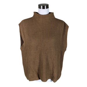 Unisex Esprit - Knit vest, size 38 - Brown (1)