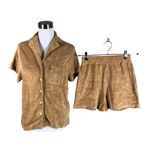 Unisex Lexington - Short-sleeved blouse, size 36 - Brown (1)