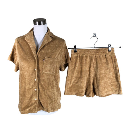 Unisex Lexington - Short-sleeved blouse, size 36 - Brown ()