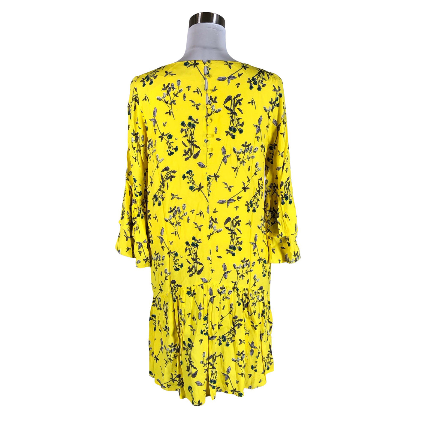 Unisex Norr - Schiffon dress, size 34 - Yellow (2)