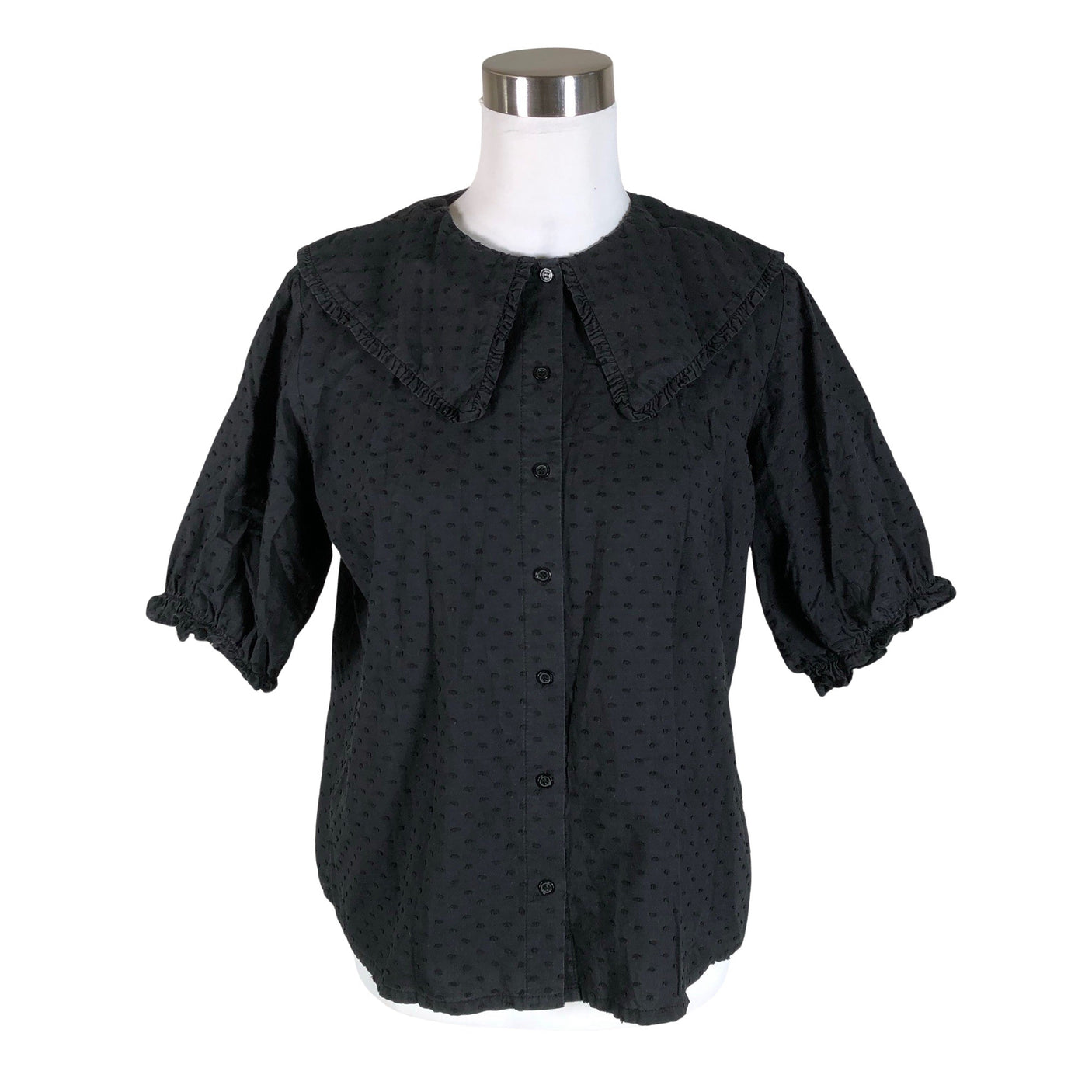 Unisex Modström - Short-sleeved blouse, size 38 - Black (1)