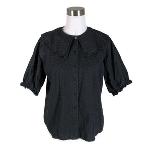Unisex Modström - Short-sleeved blouse, size 38 - Black (1)