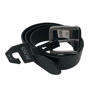 Unisex Hugo Boss - Leather belt, size No size - Black (1)
