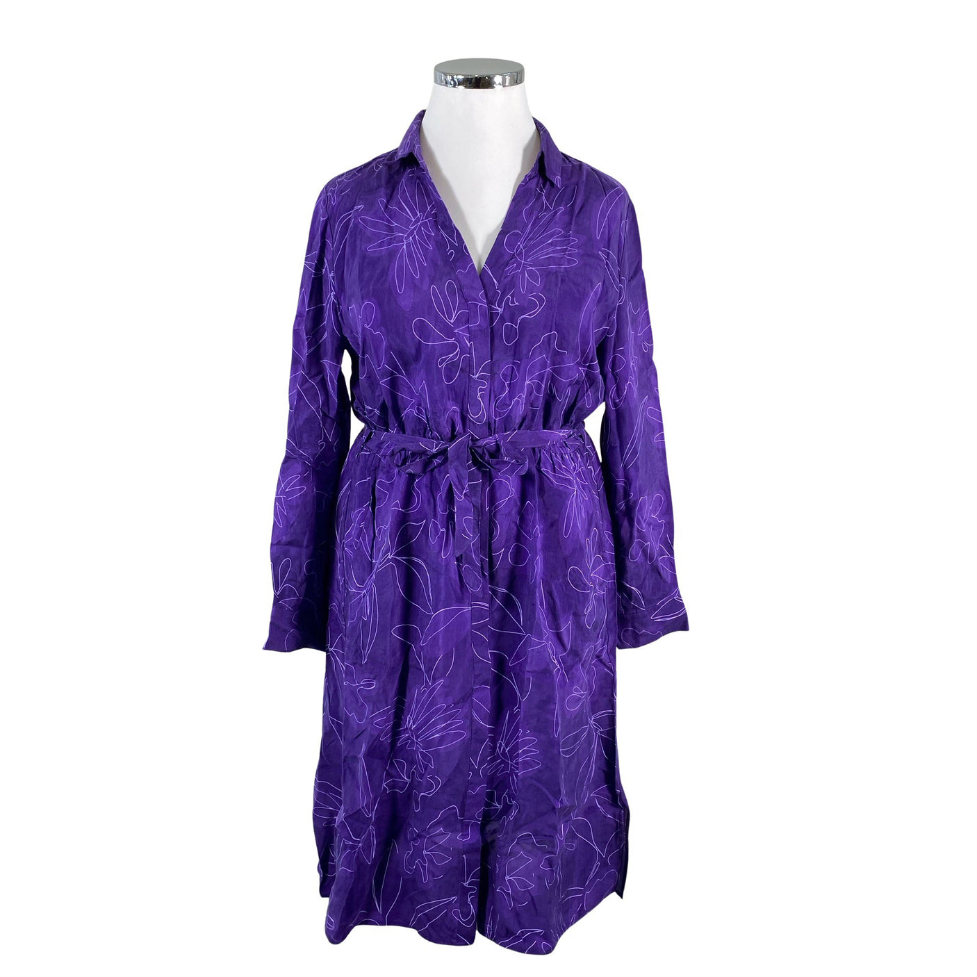 Unisex Gerry Weber - Schiffon dress, size 42 - Violet (1)
