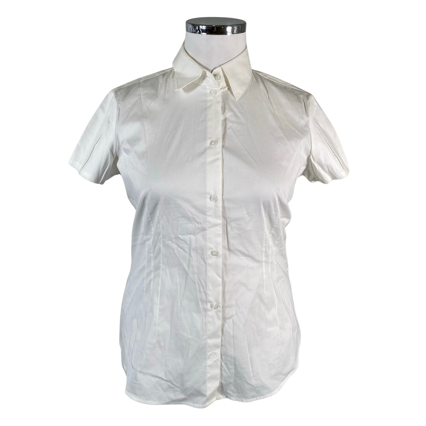 Unisex s.Oliver - Short-sleeved blouse, size 42 - Natural white (1)