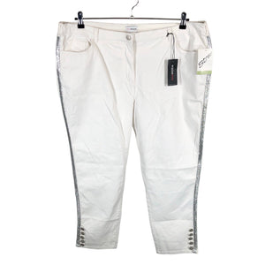 Unisex Mia Moda - Jeans, size 50 - White (1)