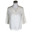 Unisex Bondelid - Blouse, size 36 - White ()