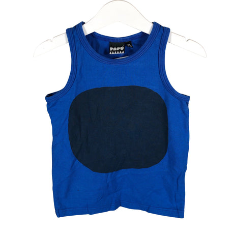 Unisex Papu - Tricot tank top, size 98 - 104 - Blue ()