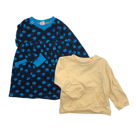 Unisex Polarn O. Pyret - Sweatshirt dress, size 80 - 86 - Blue ()