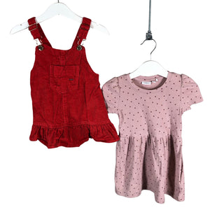 Unisex Name It - Tricot dress, size 80 - 86 - Light pink (1)