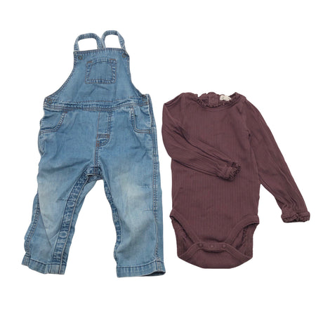 Unisex Polarn O. Pyret - Overalls, size 74 - 80 - Blue ()