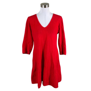 Unisex Benetton - Knit dress, size 40 - Red (1)