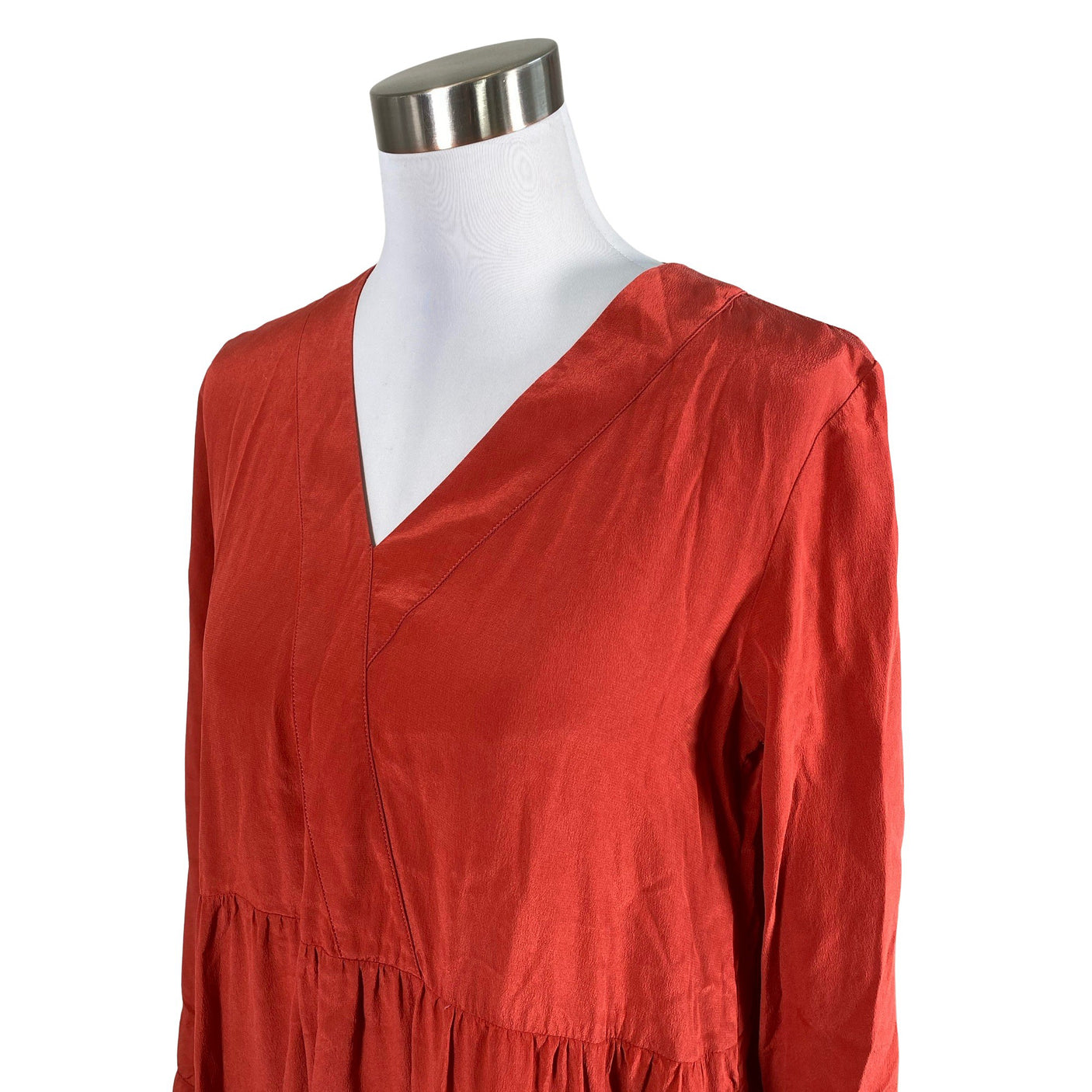 Unisex R-collection - Schiffon dress, size 36 - Red (3)