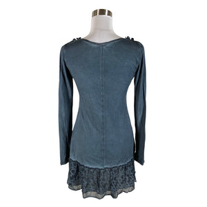 Unisex Nile - Tricot tunic, size 36 - Blue (2)