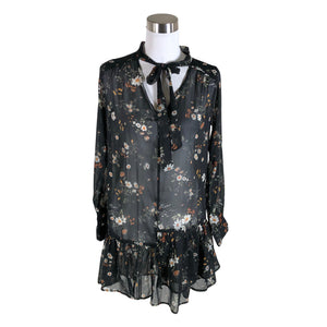 Unisex CC capri collection - Schiffon dress, size 34 - Black (1)